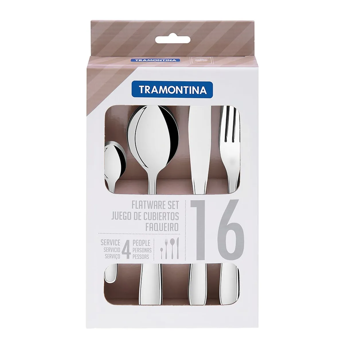 TRAMONTINA - Juego Cubiertos Tramontina 16 Piezas / Superstore