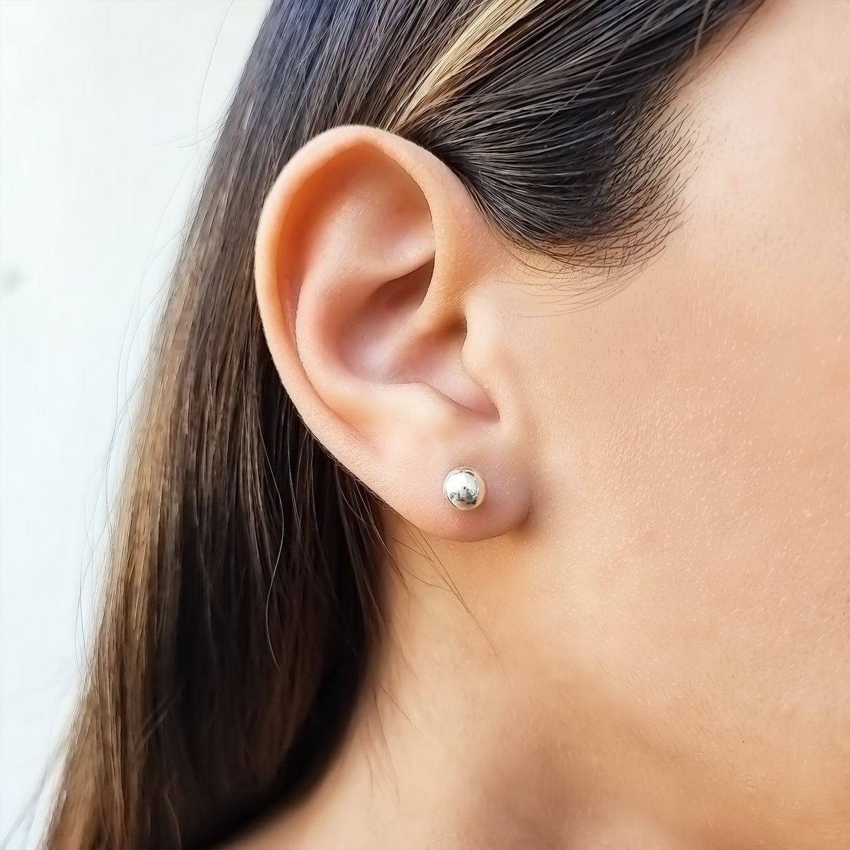 COGGIOLA - Aros Bola 6mm Plata Fina 925