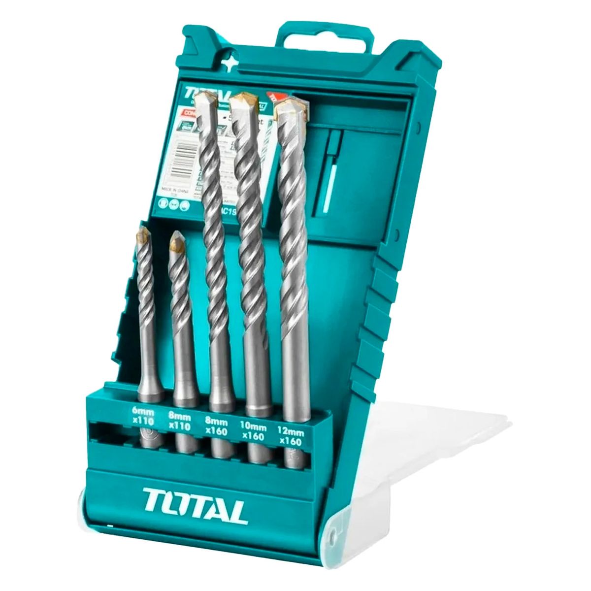 TOTAL TOOLS - Set De Mechas Sds Plus Rotomartillo 5 Piezas