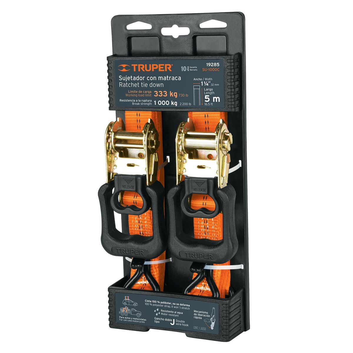 TRUPER - Eslinga Para Carga 1000kg 5 Mts Truper Su-1000c