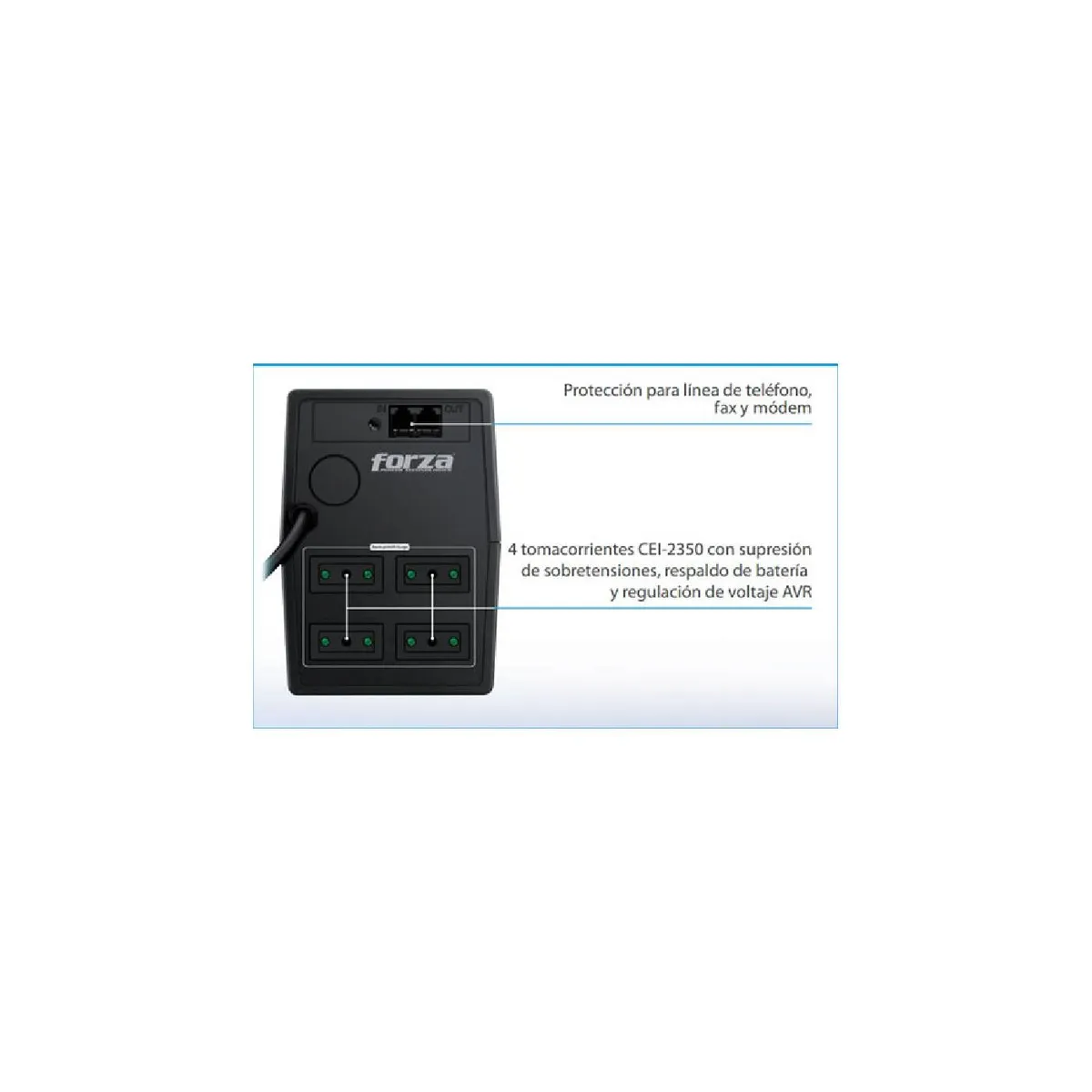 FORZA - UPS Forza NT-762C 750VA 375W 220V FORZA