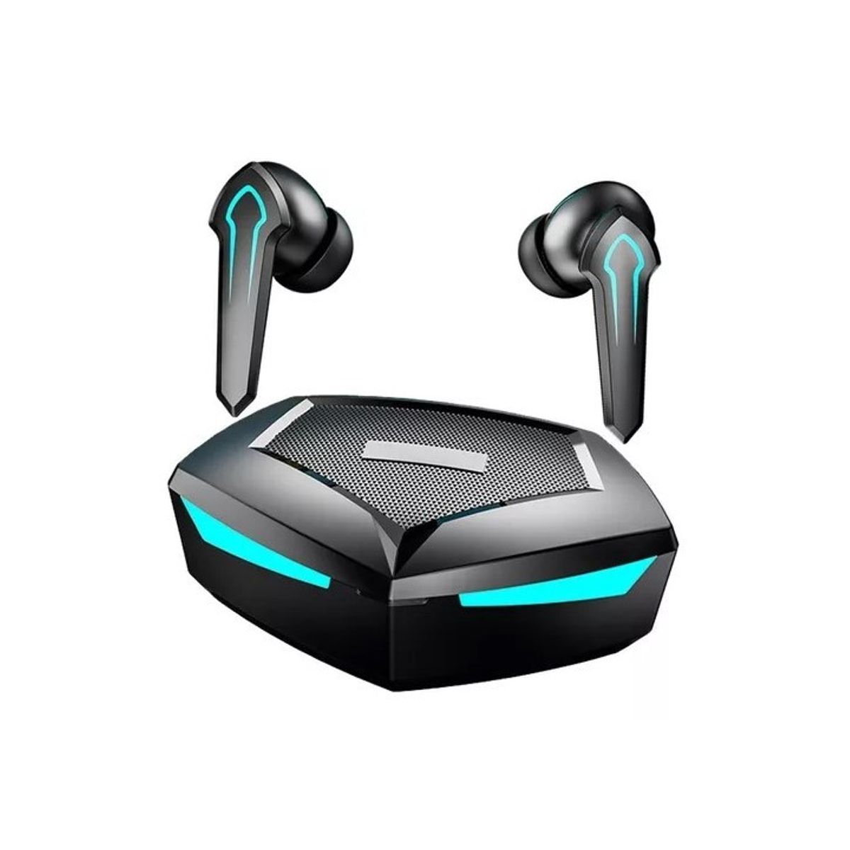 GENERICO - Audífonos Ultra Bass Hi Fi  Powerbank  Led  Tws Gamer Azul