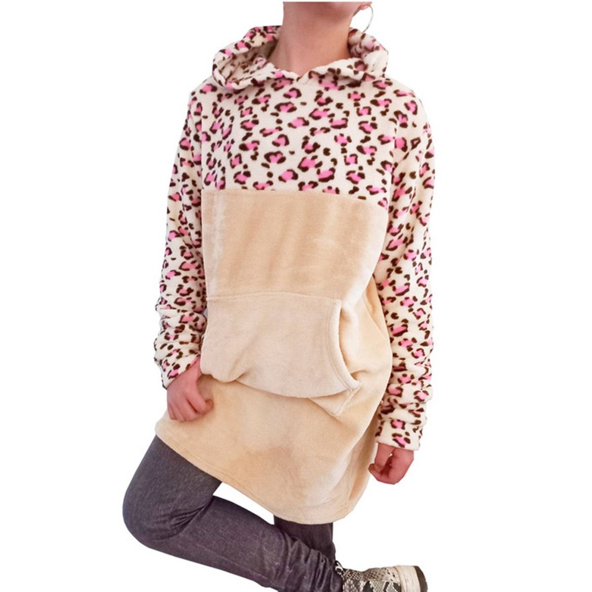 EXCEPTION - Polerón Largo Peludo Niña Exception