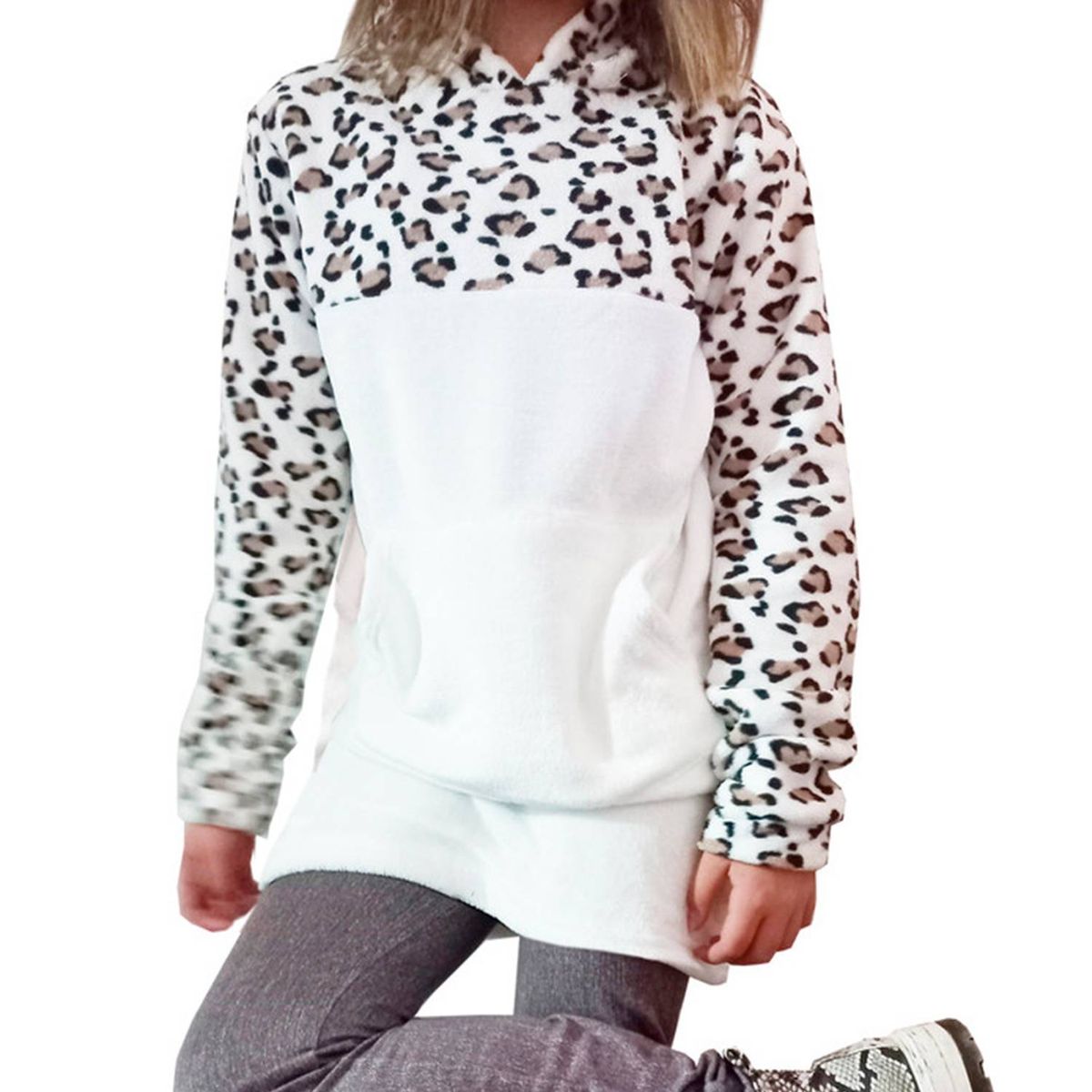 EXCEPTION - Polerón Largo Peludo Niña Exception