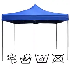GENERICO - Toldo Plagable 3x3 Metalico Antioxidable Con Lona