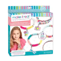 MAKE IT REAL - Set De Fabricacion Pulseras Juguete Cuenta Niña