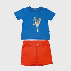 PILLIN - Conjunto Bebé Niño Naranja