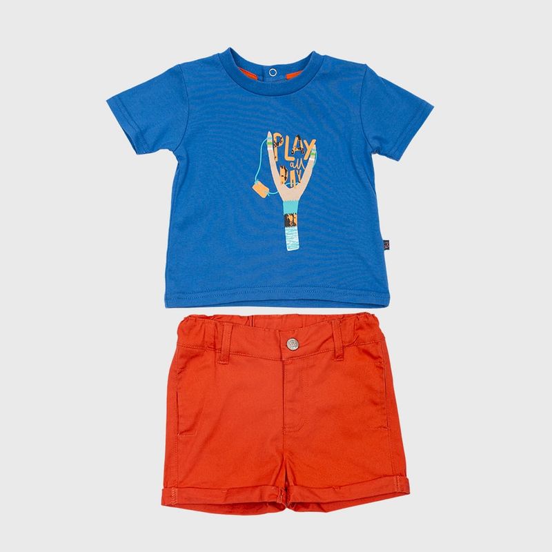 PILLIN - Conjunto Bebé Niño Naranja Pillin PILLIN