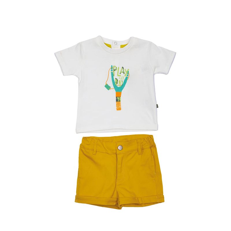 PILLIN - Conjunto Bebé Niño Amarillo Pillin PILLIN