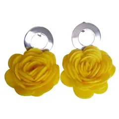 CATHALIFAUDJOYAS - Aros de fieltro y acero