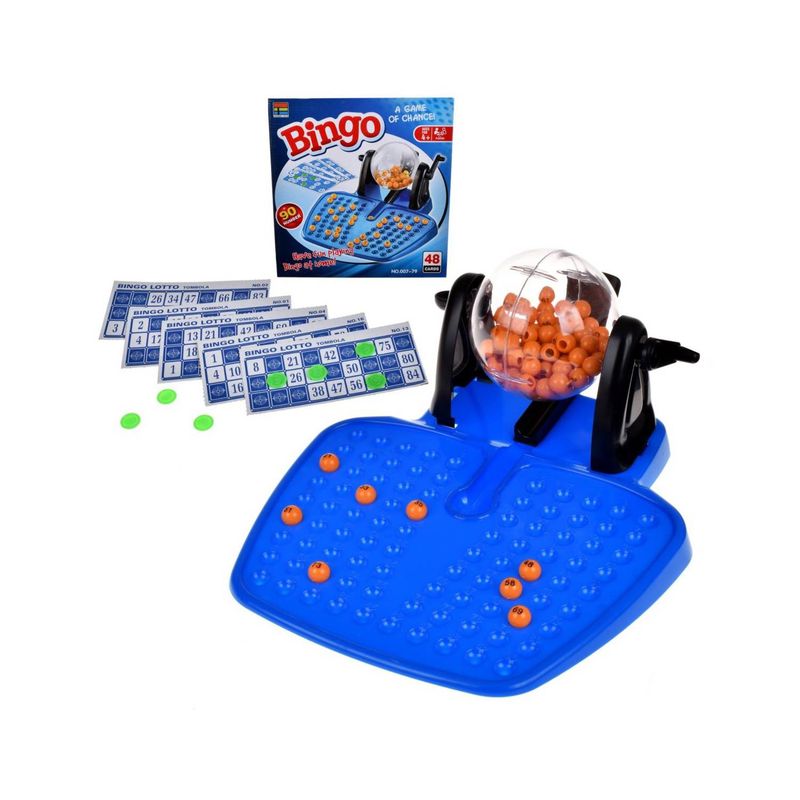 ANSALDO - Bingo Con Tombola Plastica Con 48 Tarjetas Y 90 Numeros