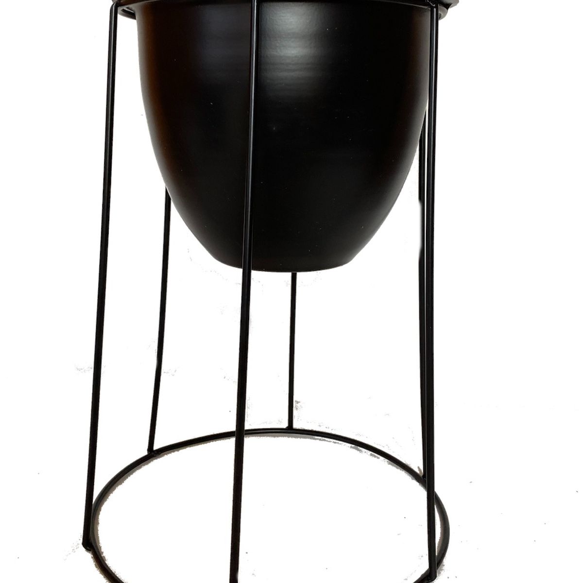 DECOGREEN - MACETERO METÁLICO CON PEDESTAL DE METAL