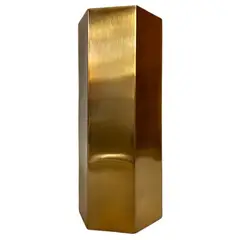 DECOGREEN - MACETERO METÁLICO OCTOGONAL DORADO M