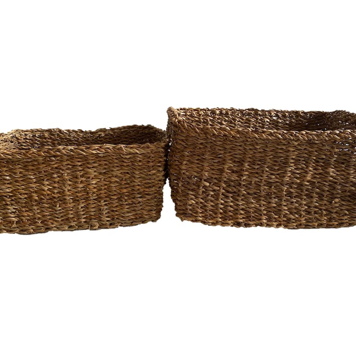 DECOGREEN - SET 2 CESTOS RECTANGULAR GANJE M+L