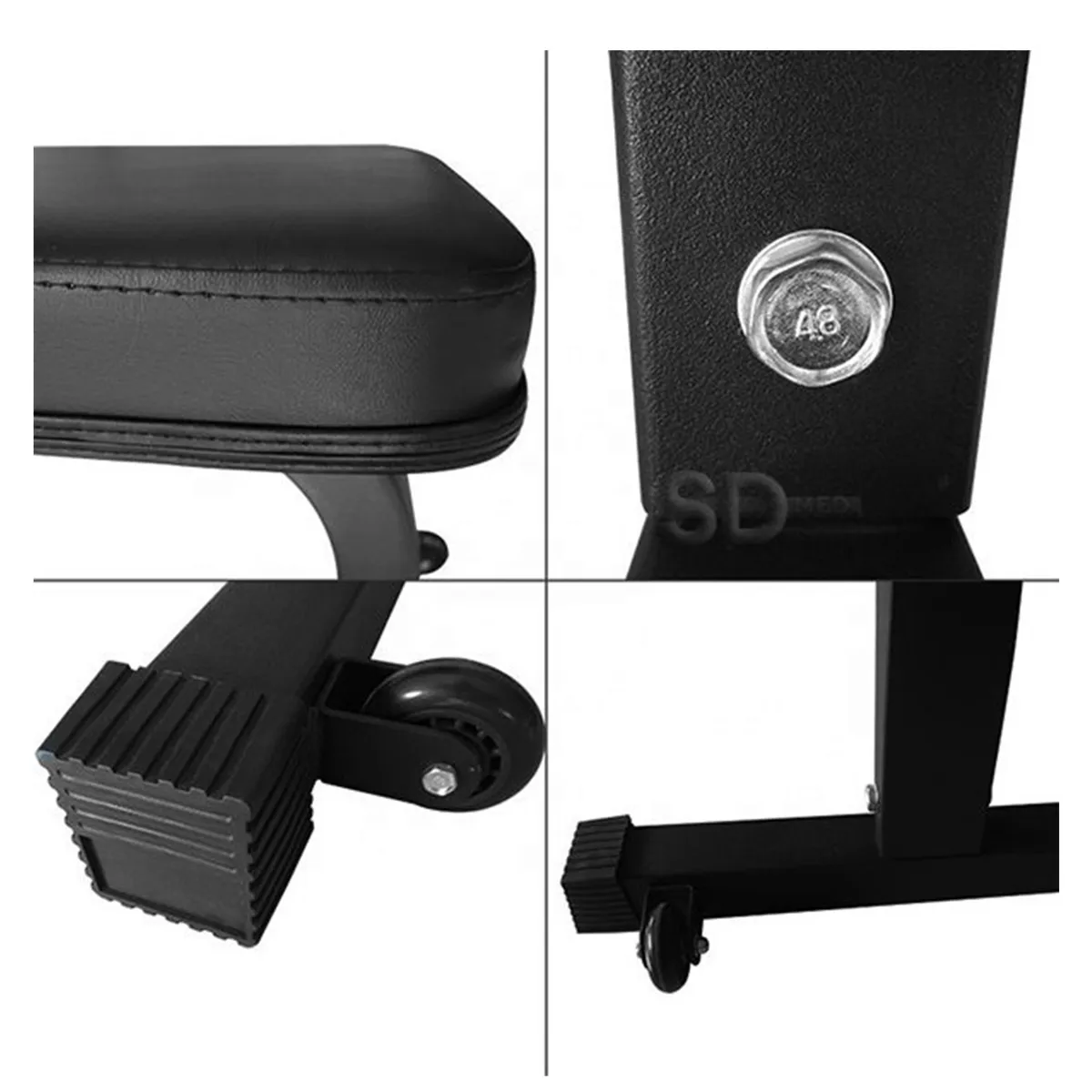 SDFIT - Banco plano con ruedas multi propósito 200 kg SD9107