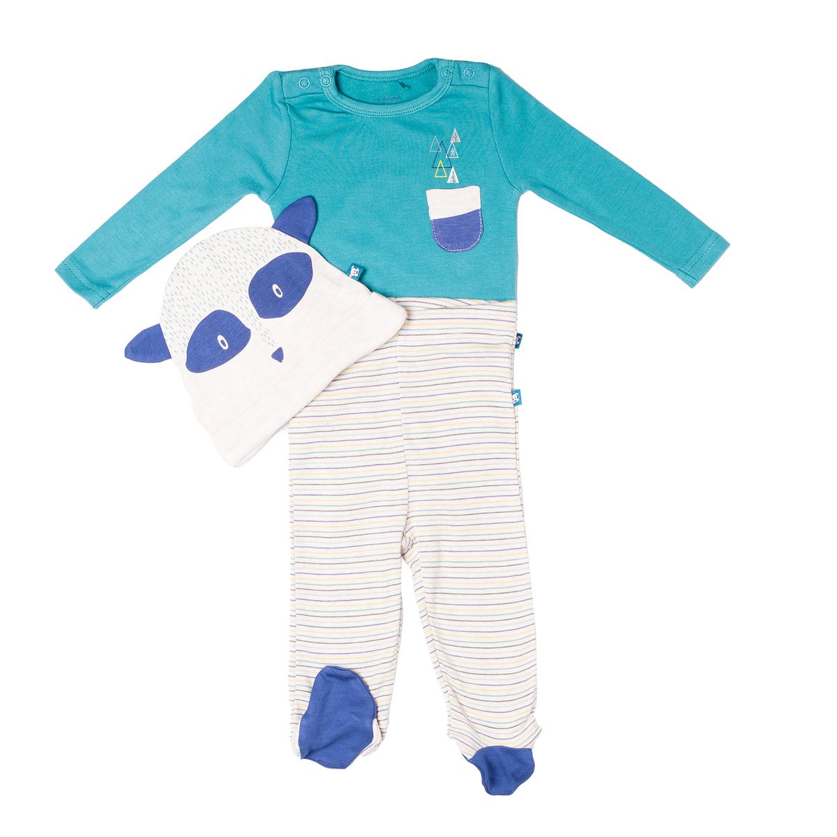 PILLIN - Set 3Pcs Newborn Bebe Algodón Invierno Niño Multicolor PILLIN