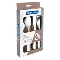 Juego Cubiertos 24 Piezas acero inoxidable