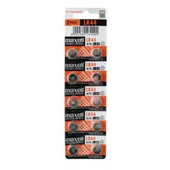 GENERICO - Blister de 10 Pilas LR44 A76 1.5V Maxell