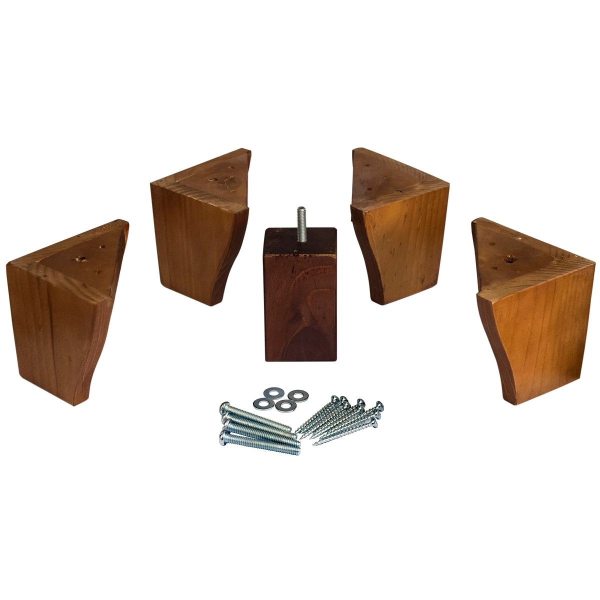 ROSEN - Kit de 5 patas cama europea alternativo rosen 11 cm miel