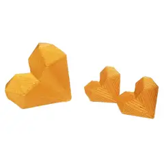 CATHALIFAUDJOYAS - Conjunto corazon 3d