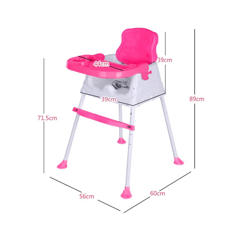 GENERICO - Silla De Comer Para Bebe / Niño altura Ajustable 3 en 1