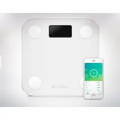 YUNMAI - Pesa Digital Bluetooth Plastico Blanca