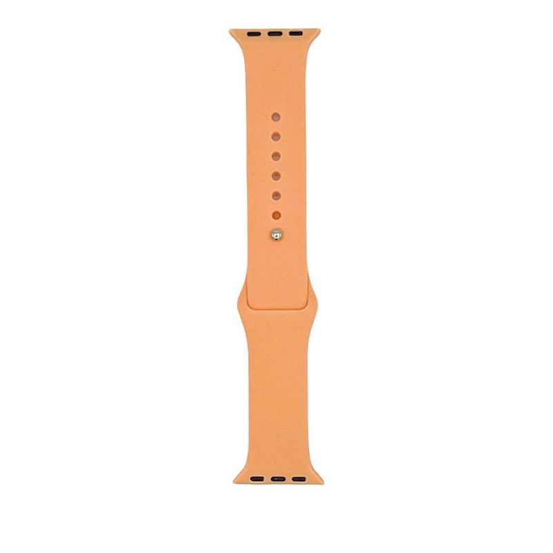 GENERICO - Correa de Silicon compatible con Apple Watch 42-44-45mm SM ROSA CREMA