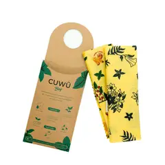 CUWU - Set Bolsas reutilizables para alimentos 2Uni y 2Tamaños
