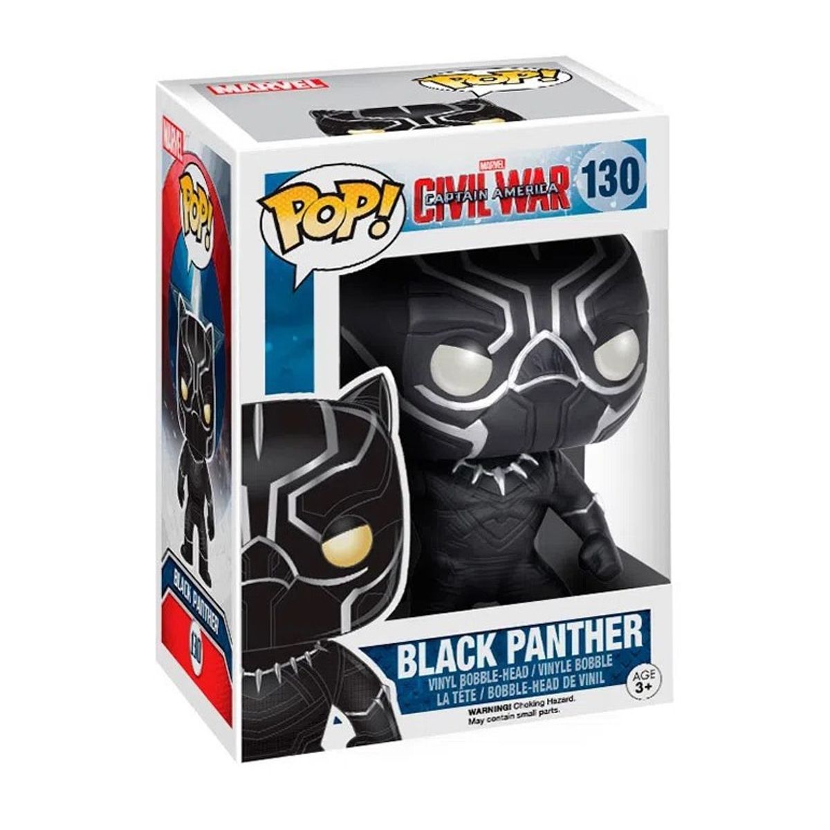 FUNKO - Funko Pop Marvel Civil War Black Panther 130 (Pantera Negra)