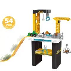 GENERICO - Juguete Set Mesa De Herramientas 54 Piezas Amarillo 82Cm