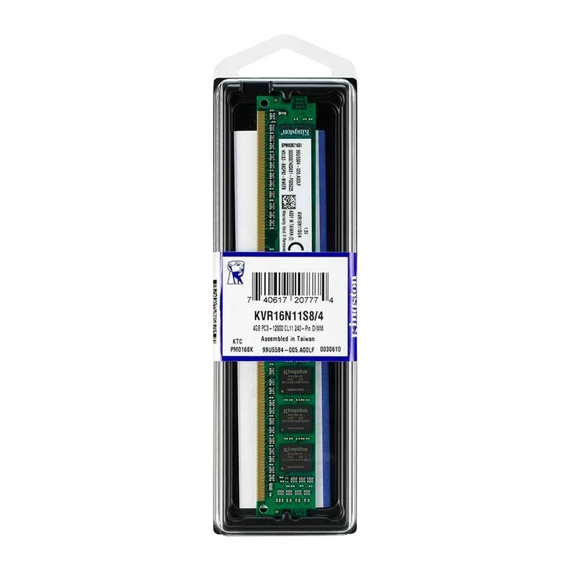 KINGSTON - Memoria Desktop 4gb Ddr3l Pc3l-12800 Kingston Low Volt 135v