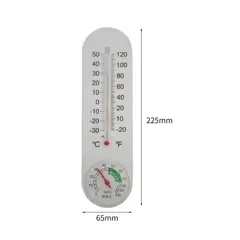 GENERICO - Higrometro Termometro Analogico Control Temperatura Plastico