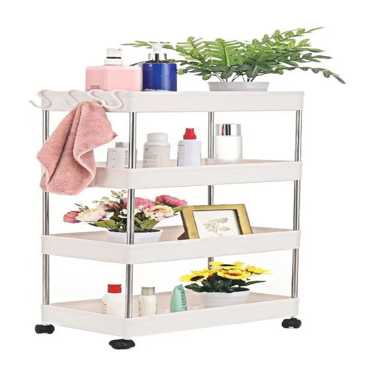 GENERICO - Rack Carrito Organizador 4 Niveles Hogar Multifuncional Casa itm1429