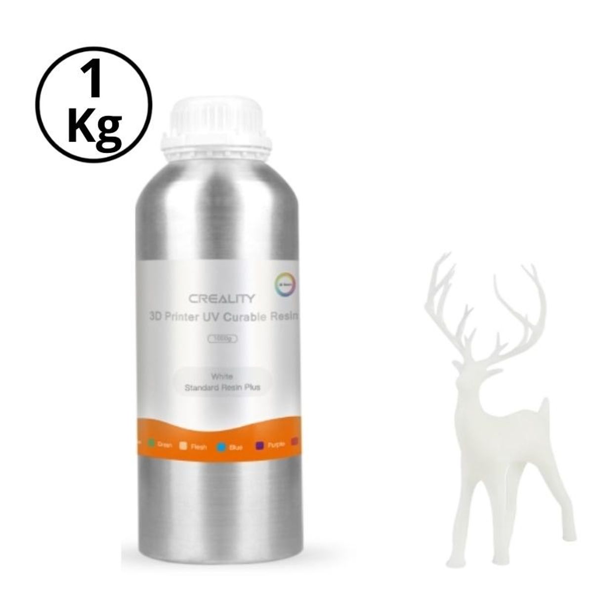 CREALITY - Resina 3D Para Impresoras Creality Plus 3d 1000g Blanca