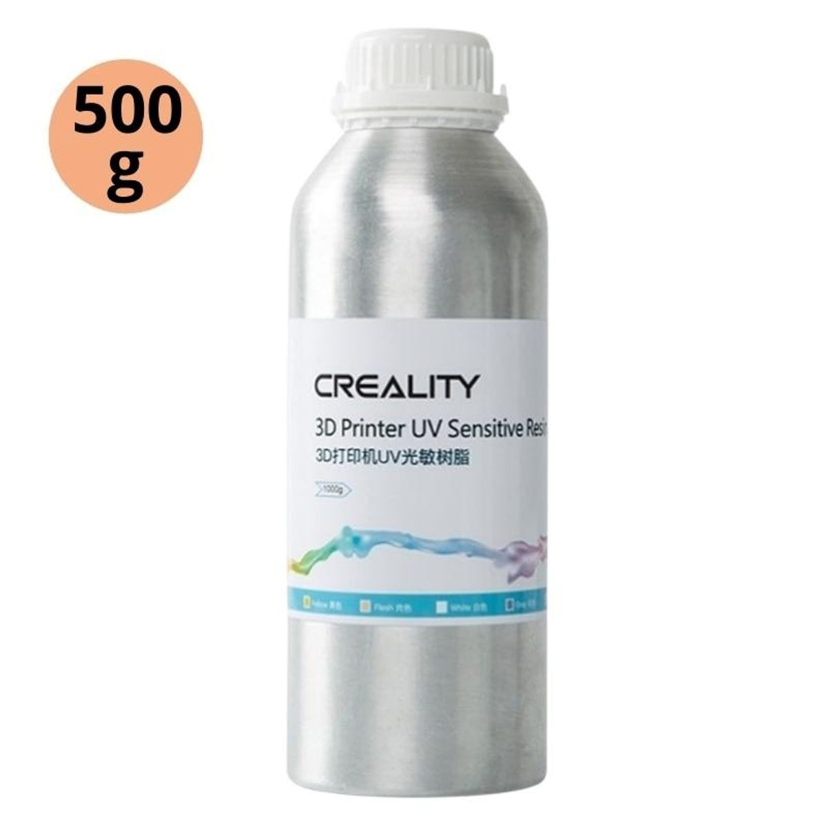 CREALITY - Resina 3D Para Impresoras 3d Creality Piel Clara 500g - Resinas