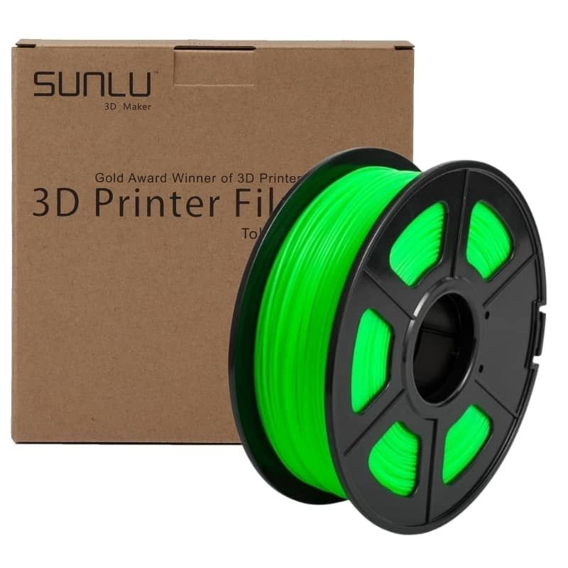 SUNLU - Filamento 3D Petg Sunlu 1kg 175mm Transparente Verde