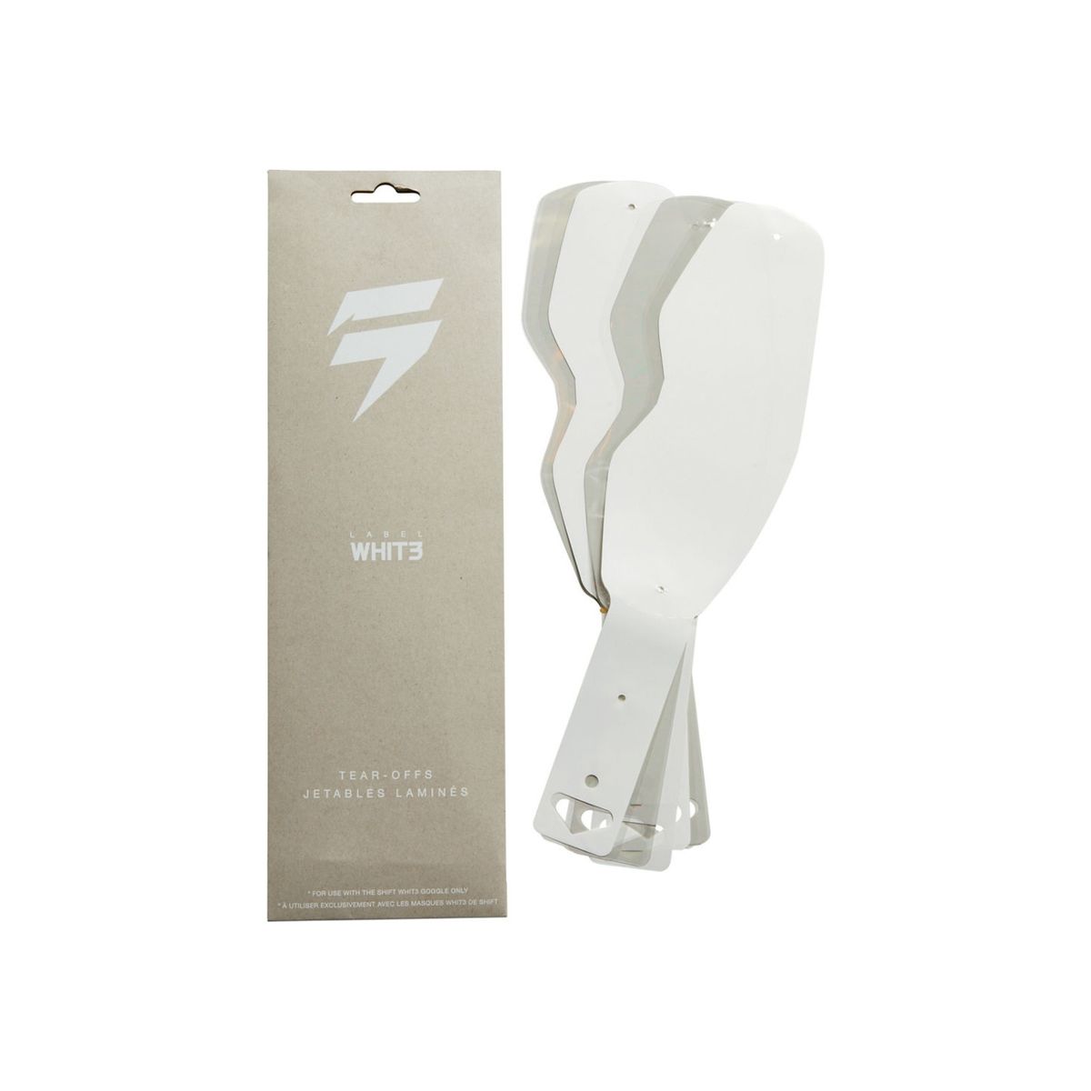 SHIFT - Repuesto Antiparra Whit3 Tear Off 20 Unidades Transparente Shift- SHIFT