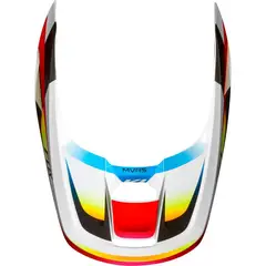 FOX - Visera Moto V1 Motif Rojo Blanco