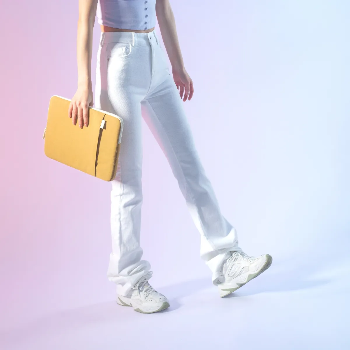 TOMTOC - Tomtoc Funda Lady Para Macbook 13''+ organizador Amarillo