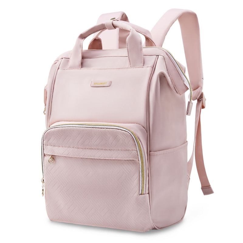 BAGSMART - BAGSMART MOCHILA DE VIAJE NOTEBOOK 156 ROSADO