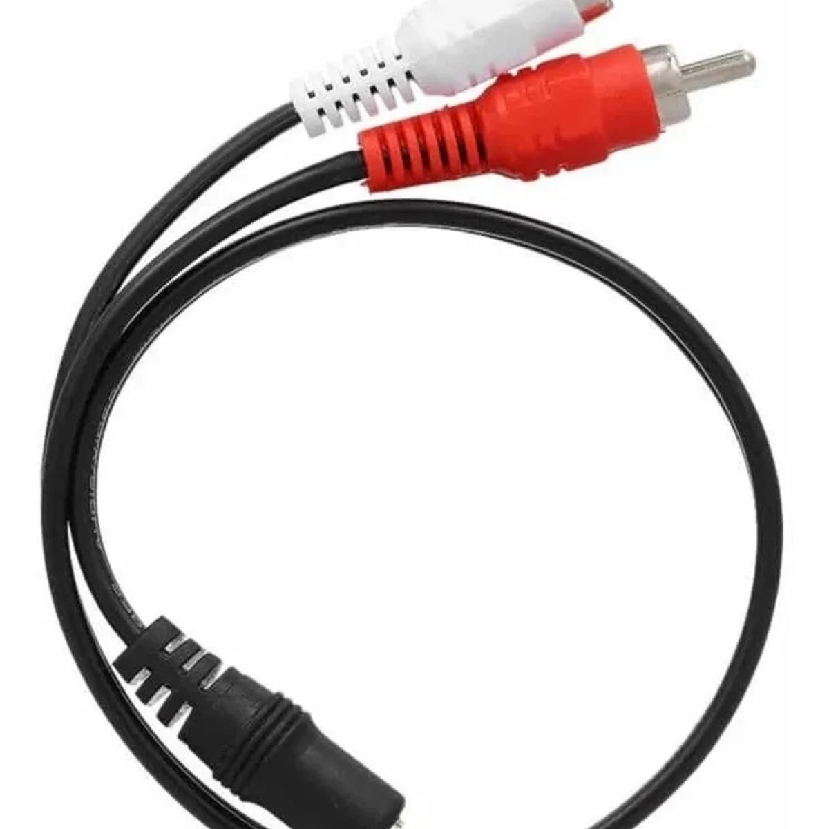GENERICO - Cable de Audio Hembra 3,5 a 2 PLUG (Blanco Rojo)