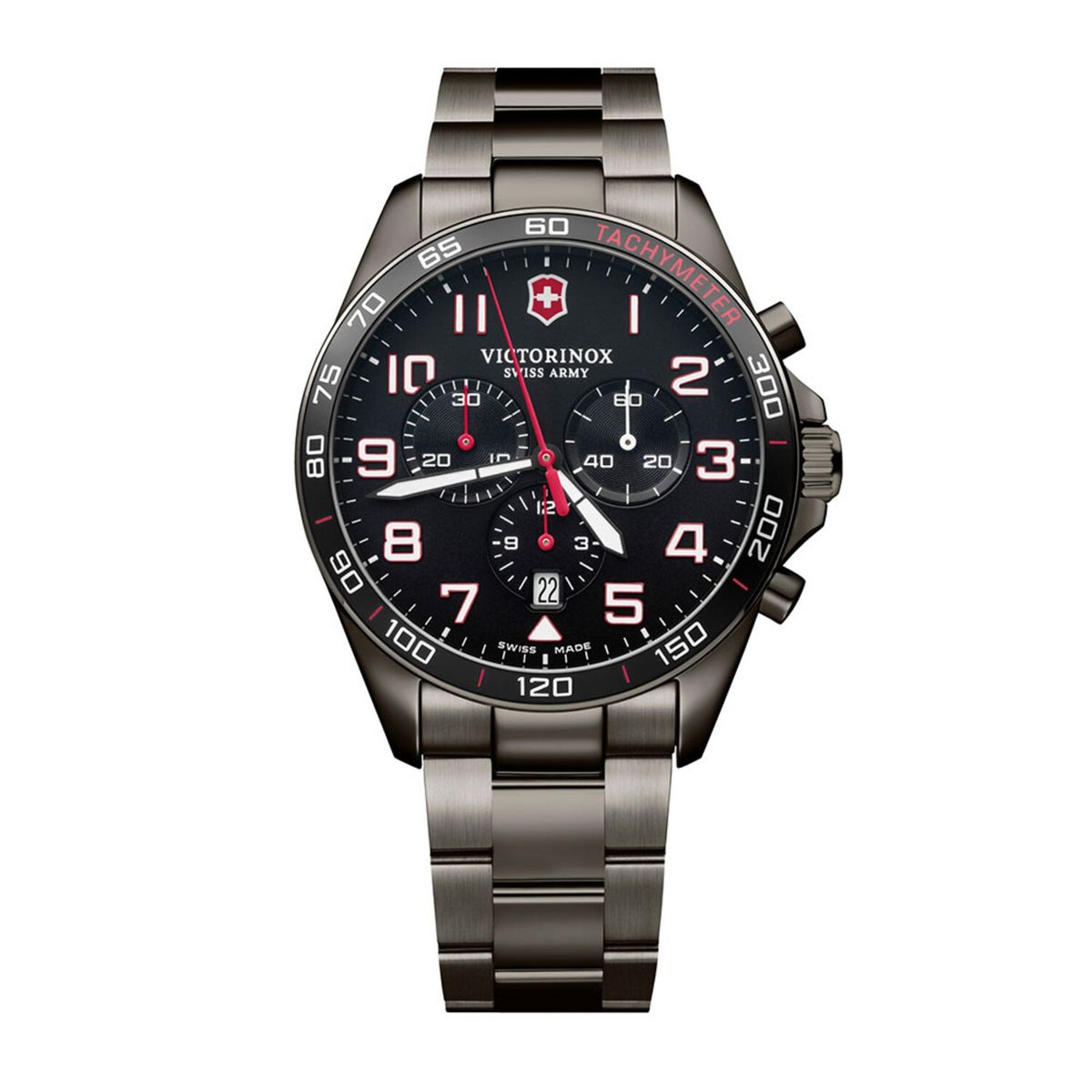 VICTORINOX - Reloj FieldForce Sport Chrono correa acero inoxidable Victorinox