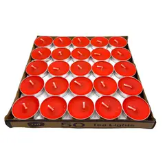 GENERICO - Velas Flotantes Tealight Set de 50 Rojas