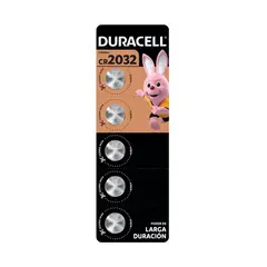DURACELL - Pila botón Cr2032 tira x 5 Unidades
