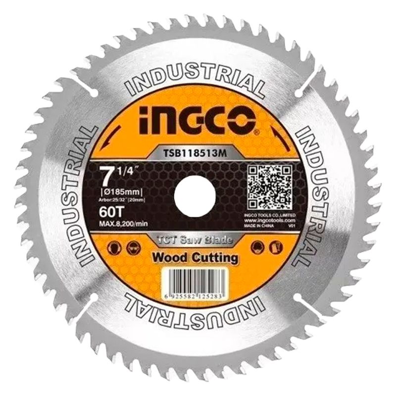 INGCO - Disco Sierra Circular 7 1/4 PulG 60 Dientes Ingco