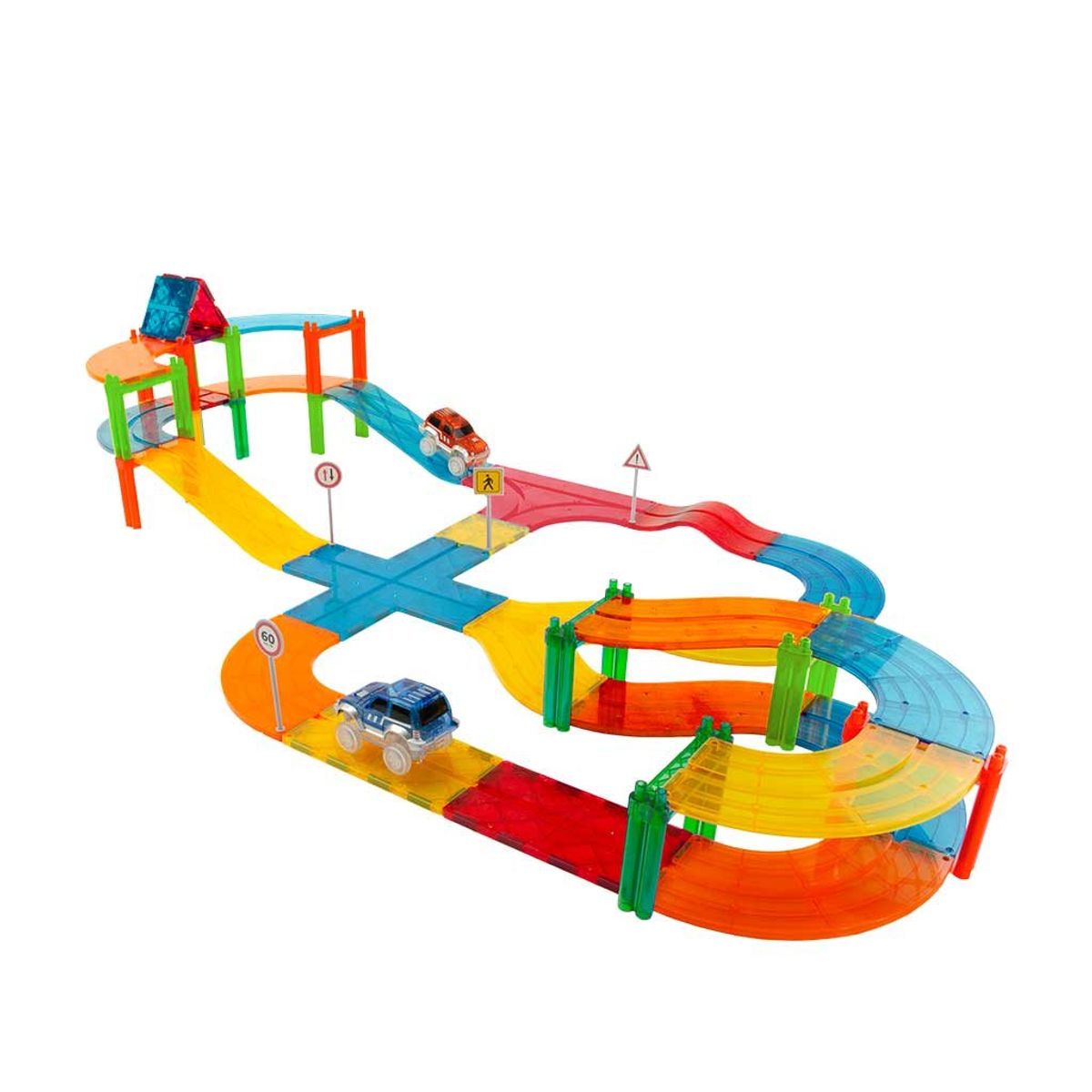IMANIX - Imanix Pista de Carreras 50 Piezas Magnéticas