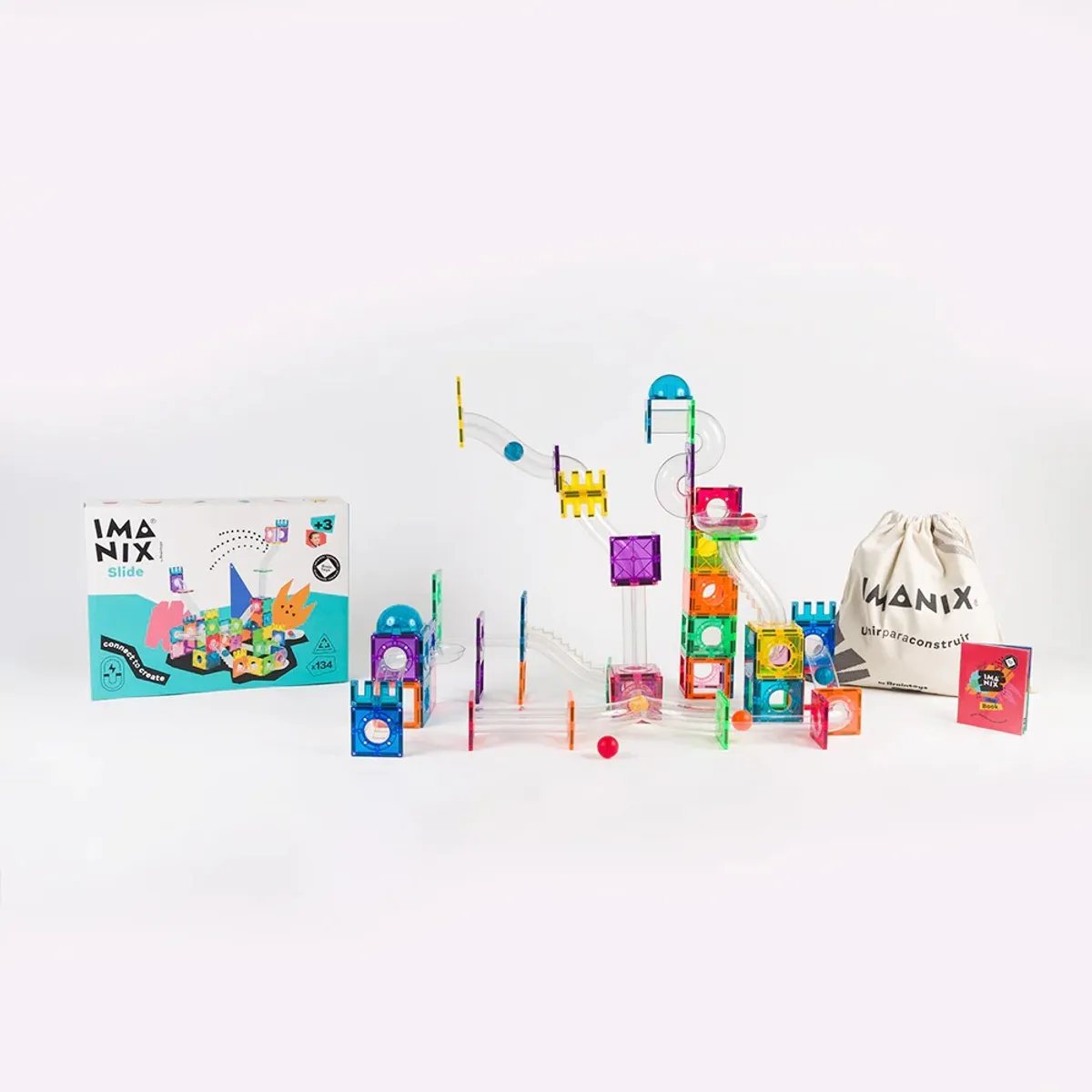 IMANIX - Imanix Tobogán 134 Piezas Magnéticas