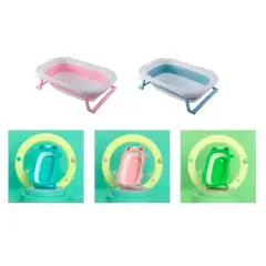 GENERICO - Tina Bañera Ranita Bebé Plegable Antideslizante Colores