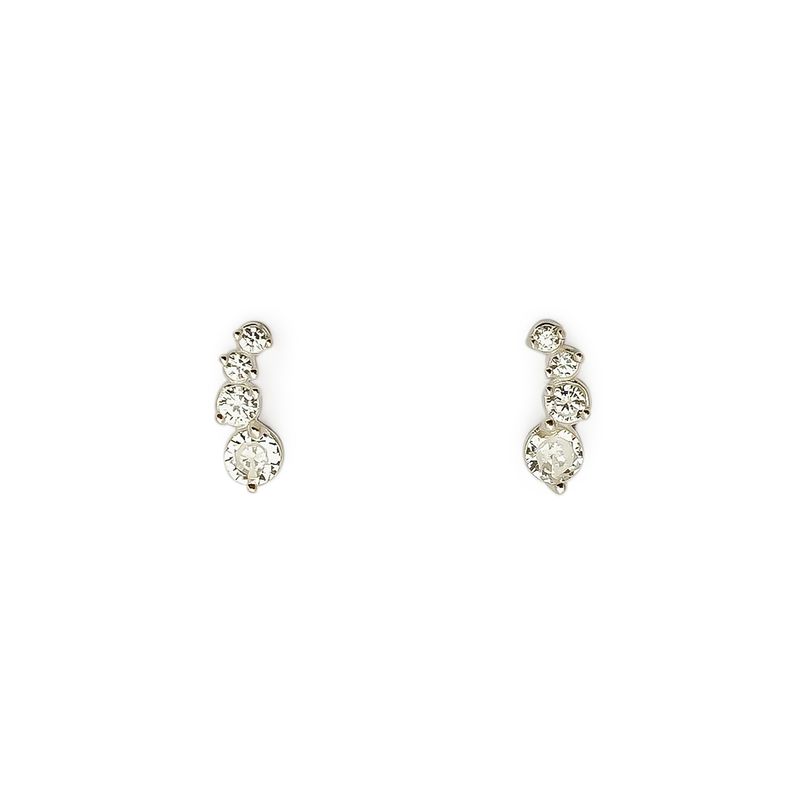 ANDREA COGGIOLA JOYAS - Aros 4 Circones Plata Fina 925
