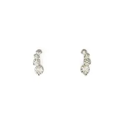 ANDREA COGGIOLA JOYAS - Aros 4 Circones Plata Fina 925